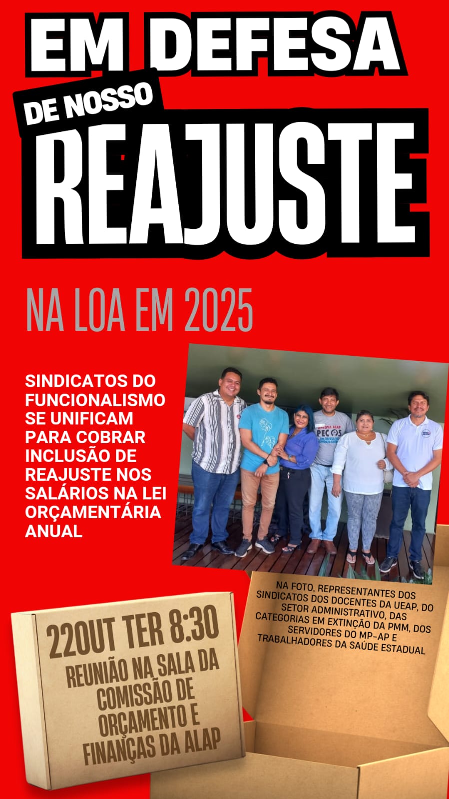 EM DEFESA DE NOSSO REAJUSTE NA LOA EM 2025!